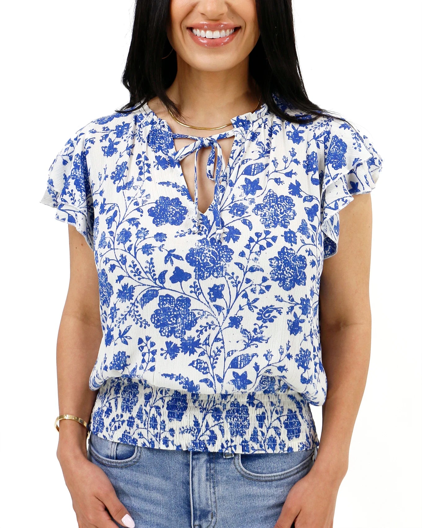 blue blouse