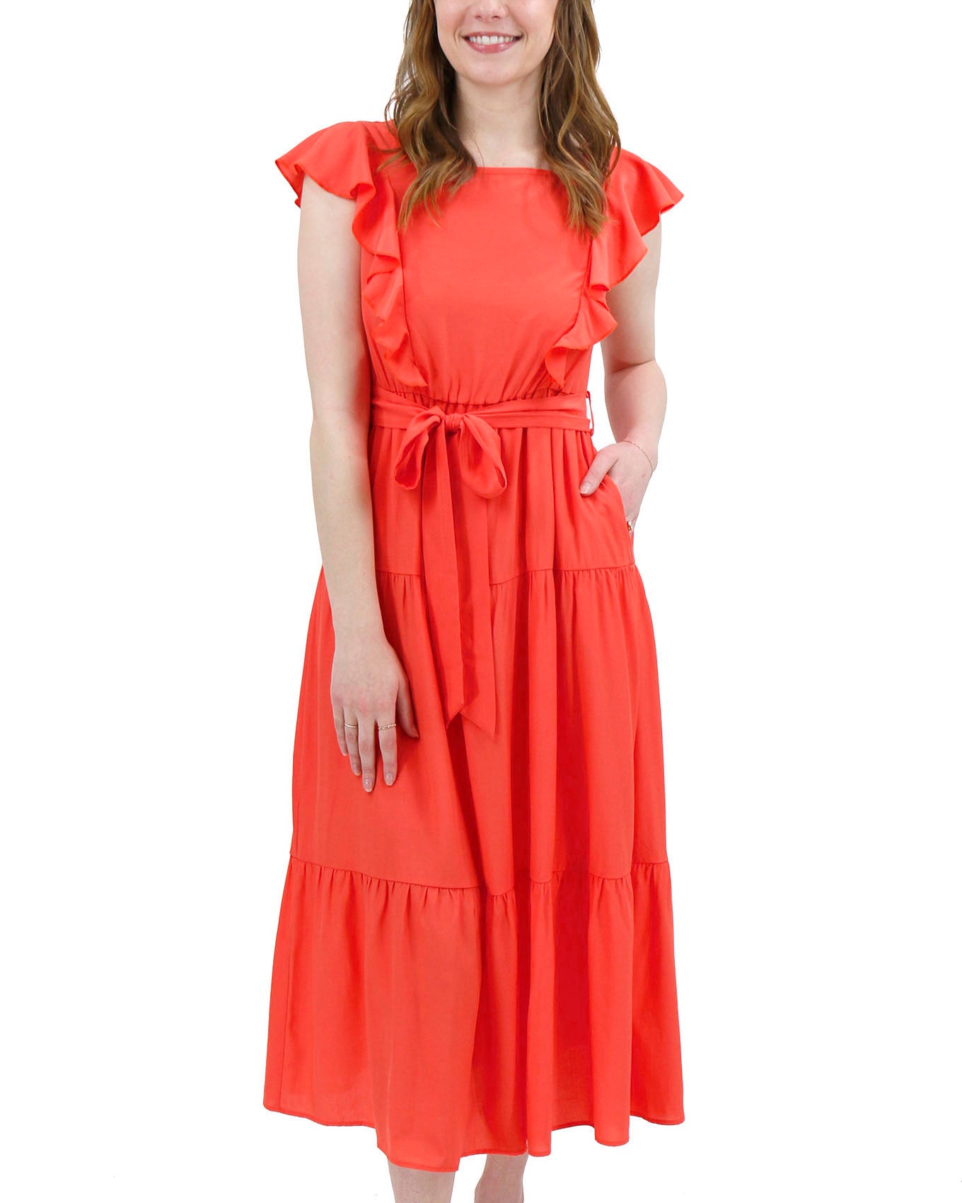 Papaya red dress online