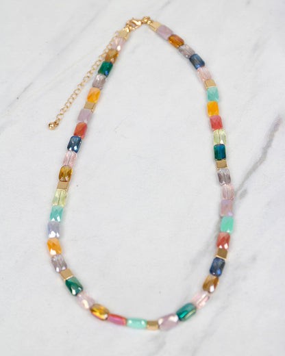 Stock shot of Multicolor Sea Glass Necklace