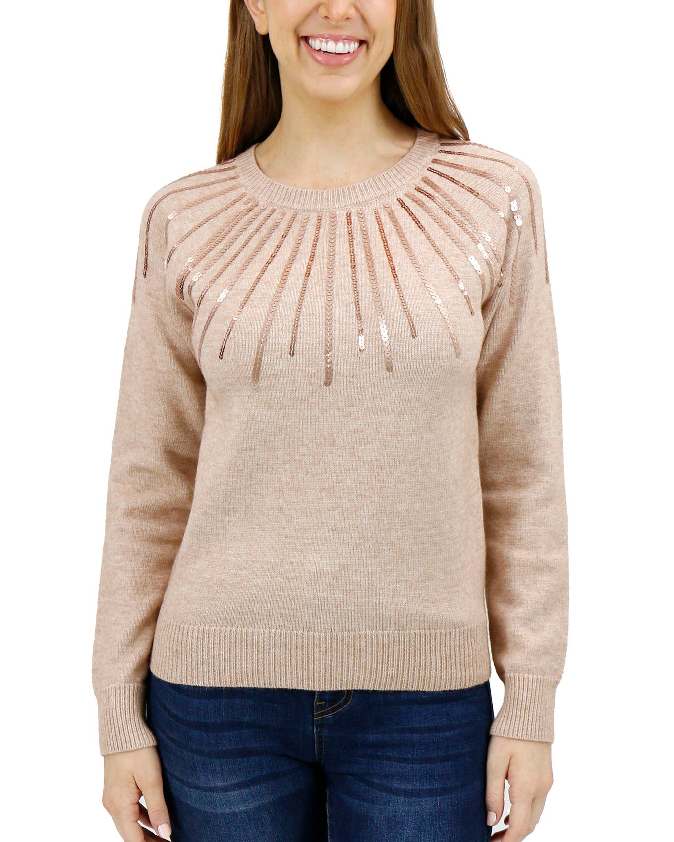 Front view stock shot of Shimmer Sweater