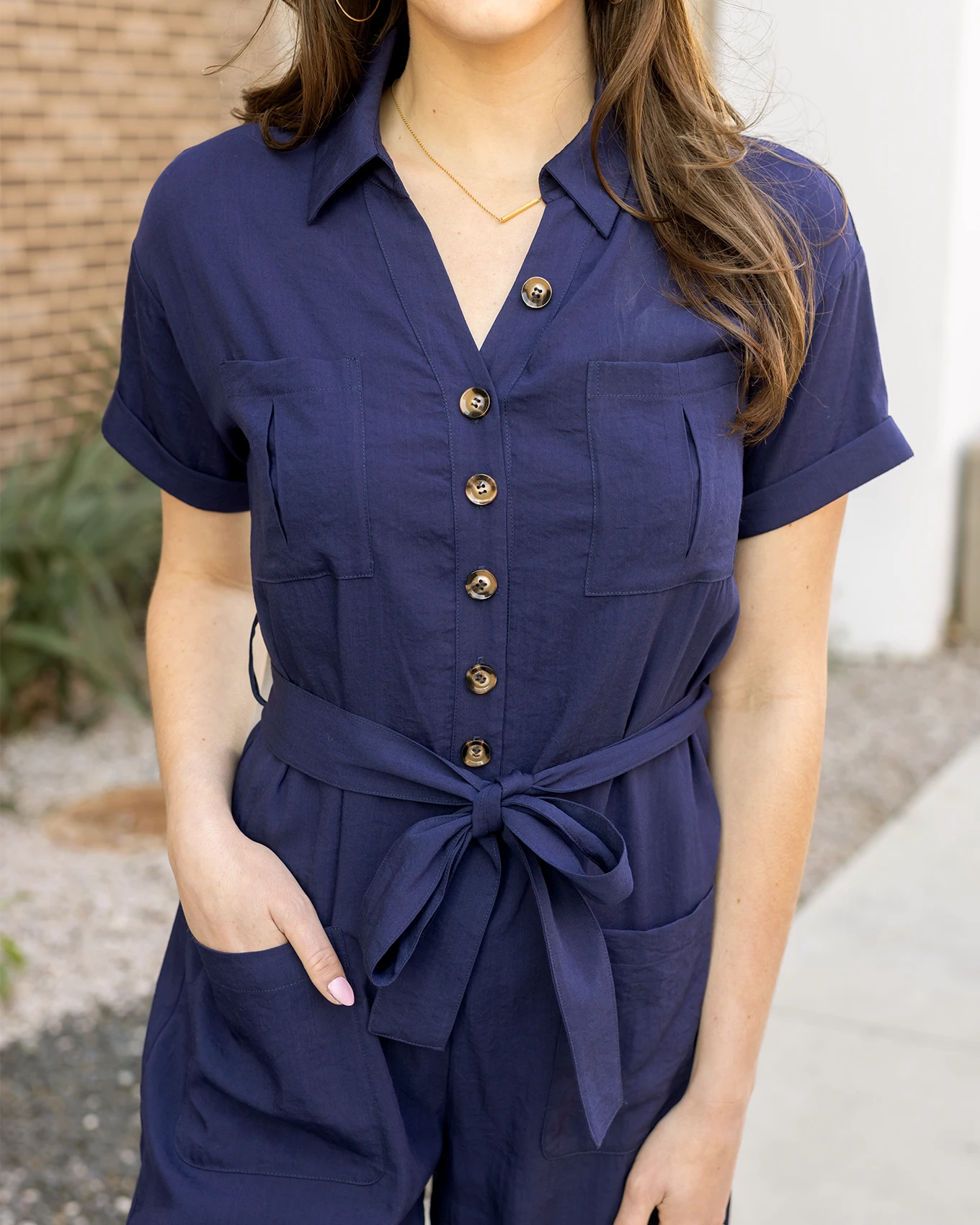 Wide leg jumpsuit