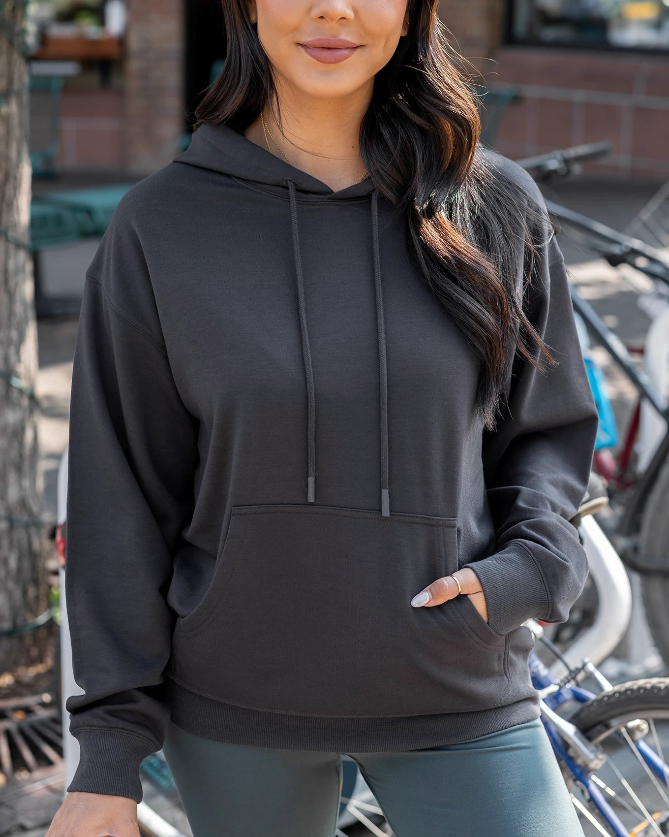 black hoodie