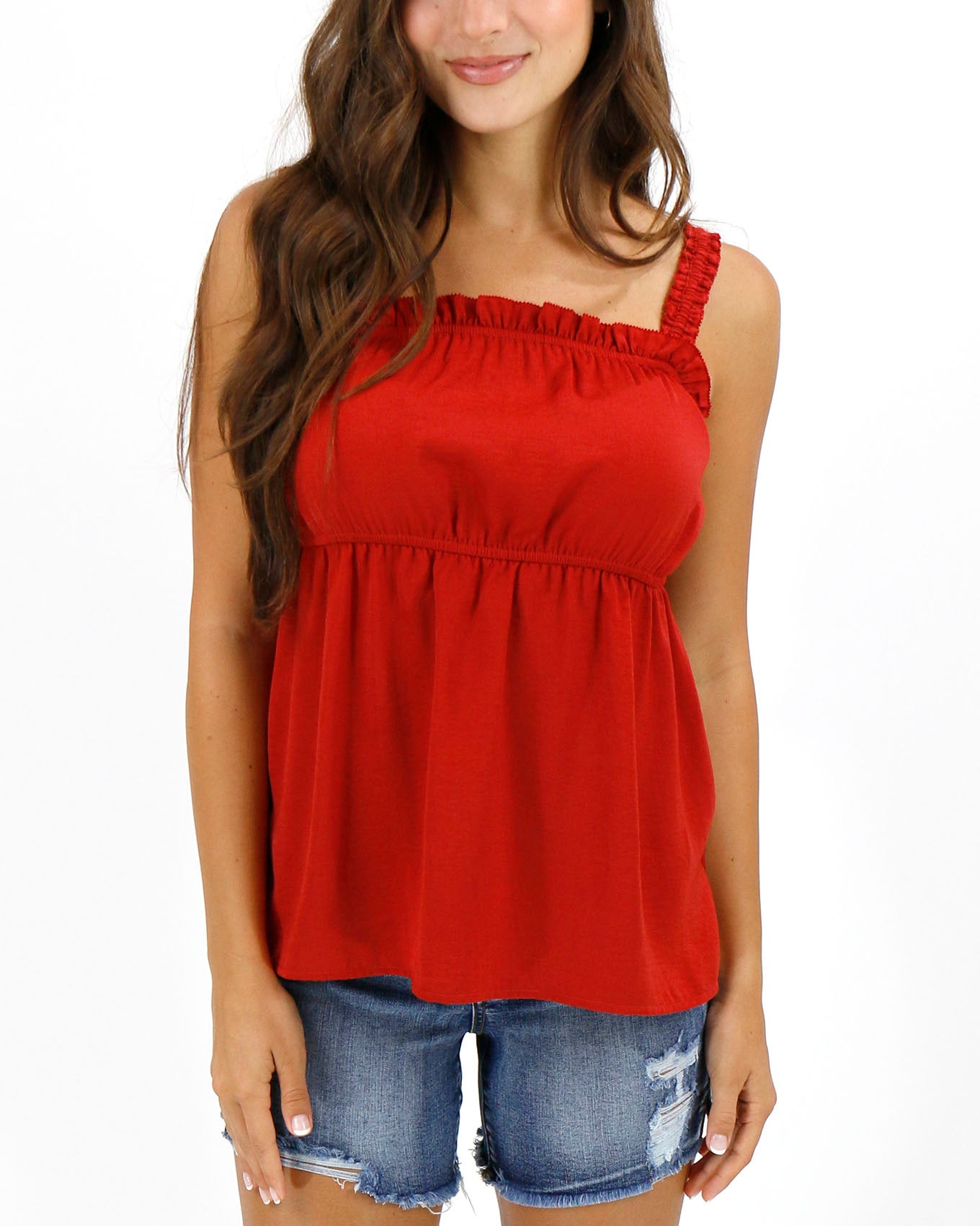 Cami Tank Top Paprika Front