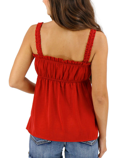 Cami Tank Top Paprika Back