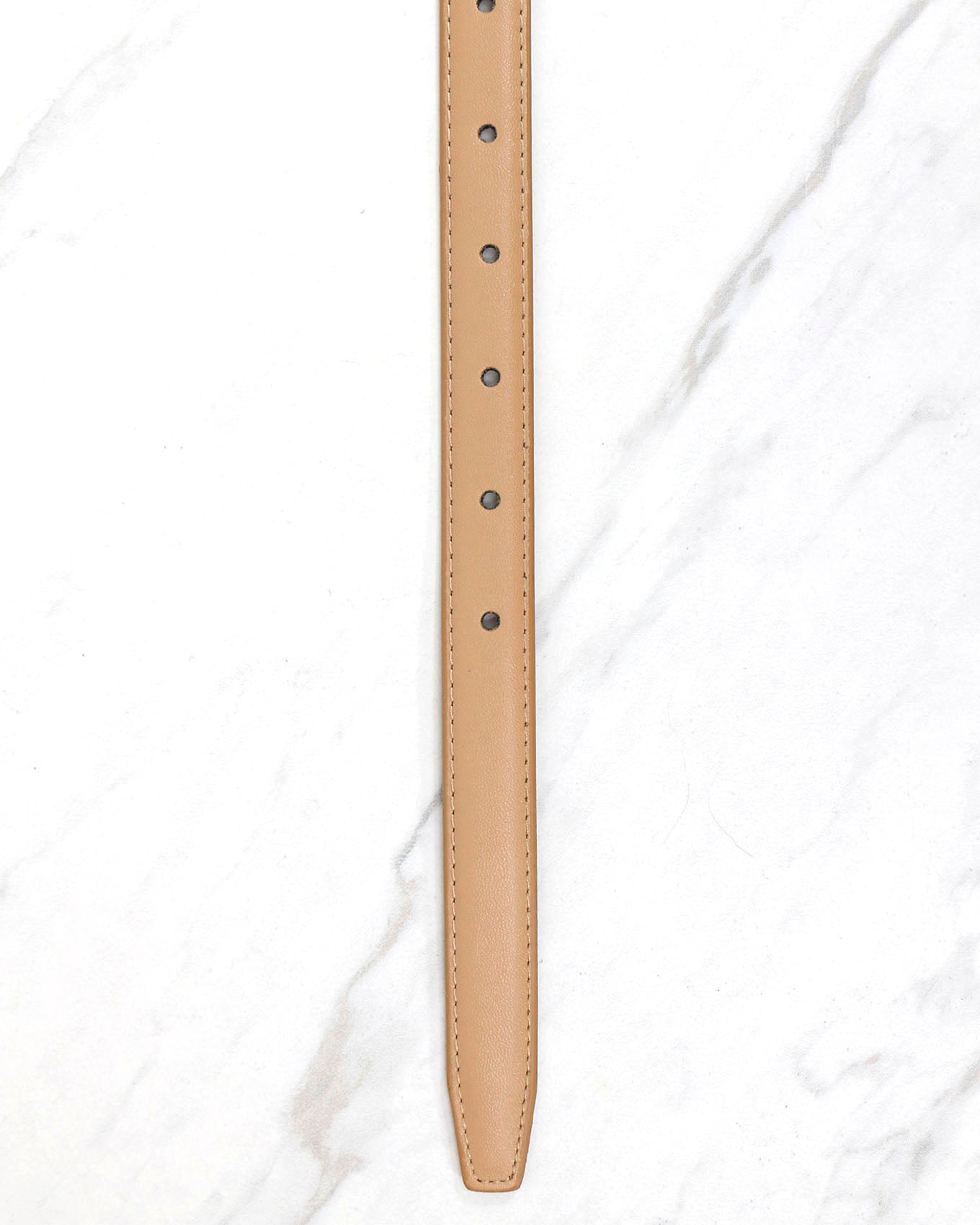 Grace Slim Leather Belt (Camel)★GRACE U Skinny Camel Genuine Leather Belt - Grace and Lace