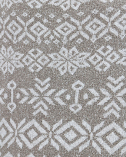 detail view of bambu snowflake sweater fabric