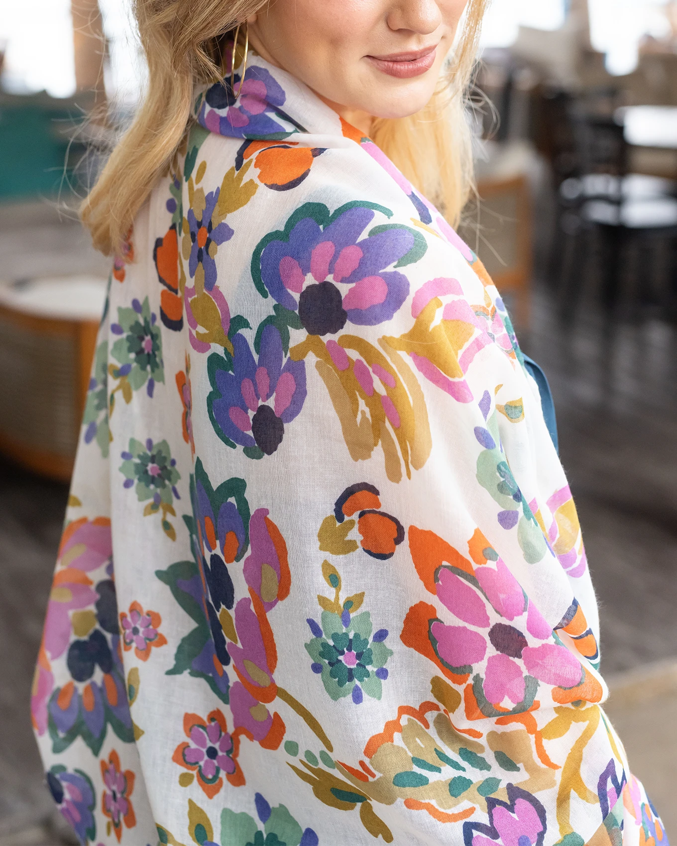 floral scarf