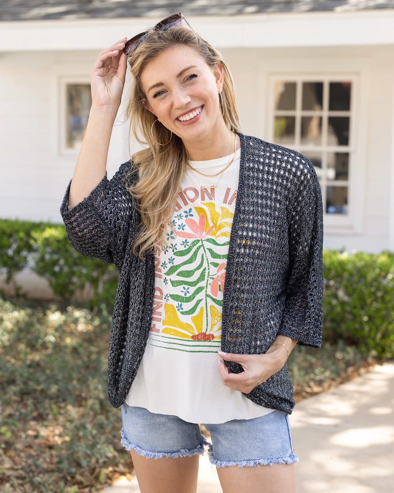 open front cardigan