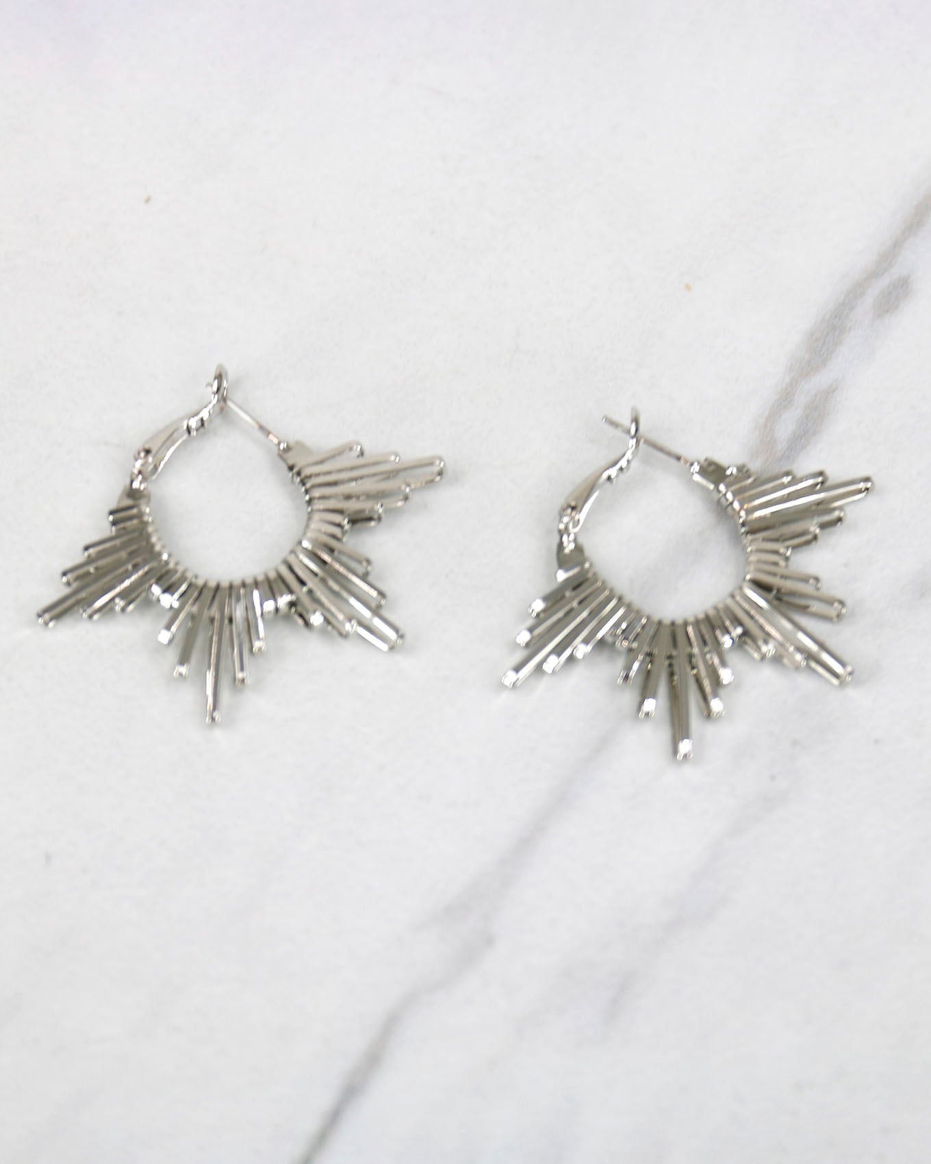 Stock shot of Silver Starburst Earrings