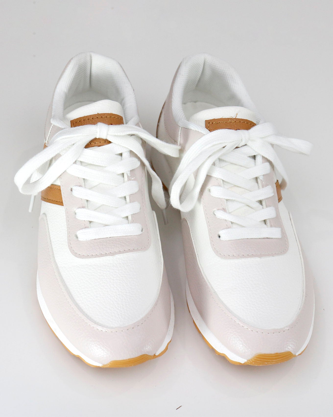 Tan/Nude Street Sneakers - Grace and Lace