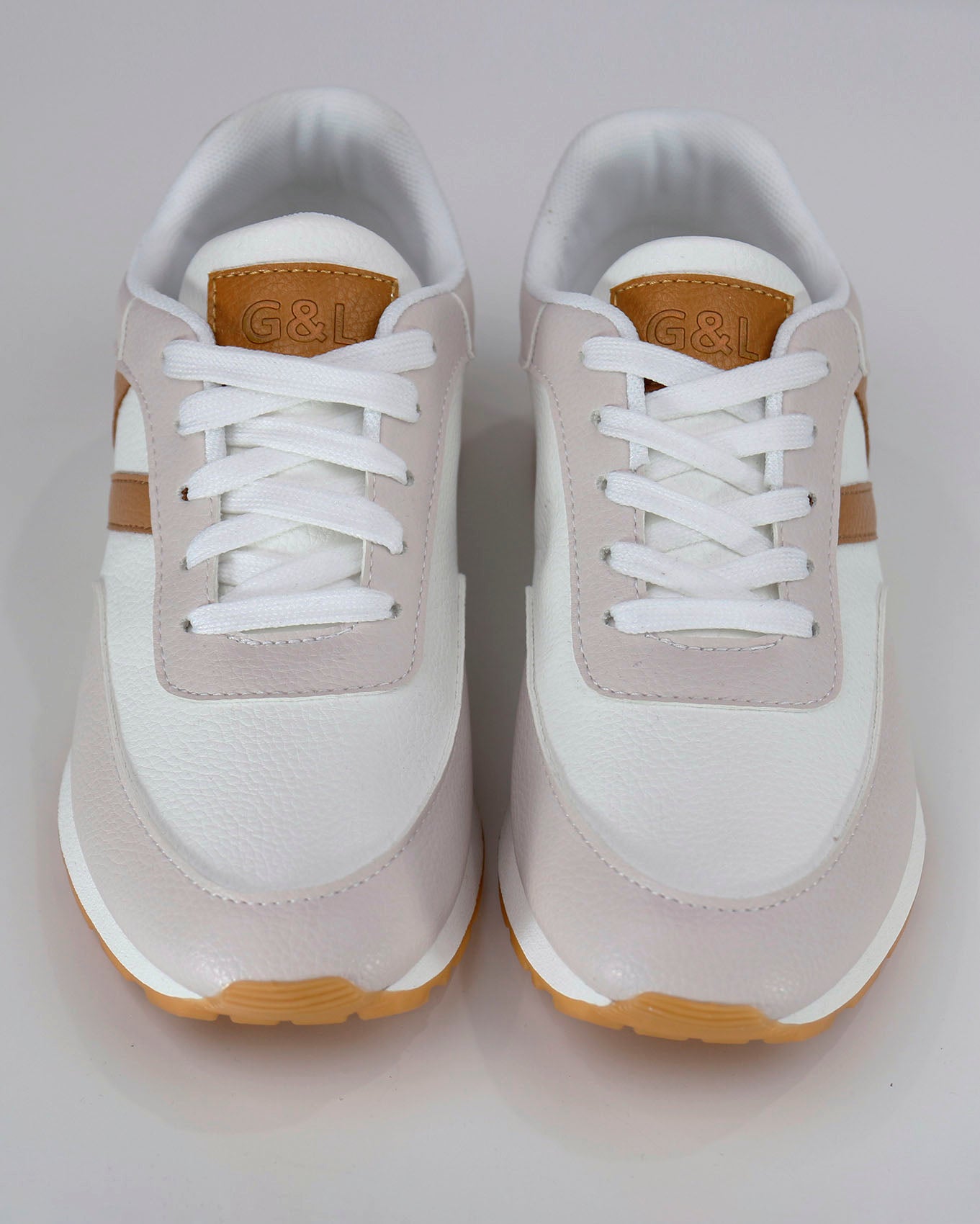 Beige With Tan Platform Sole Sneaker · Filly Flair