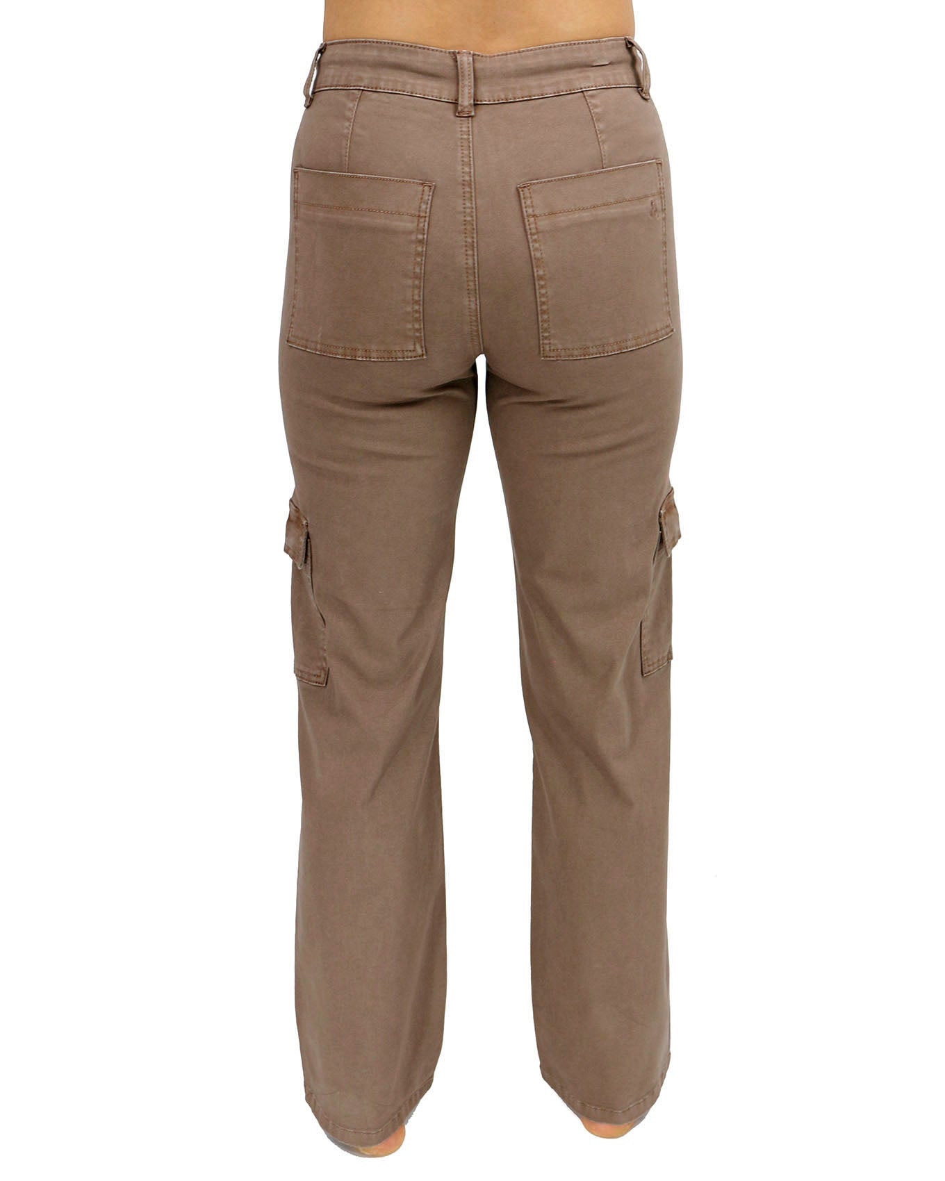 back view stock shot of caribou sueded twill cargo pants