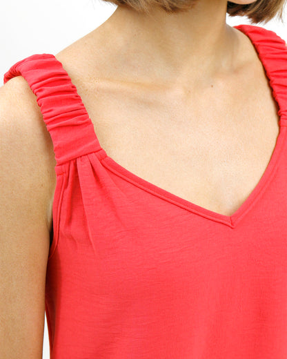 Red tank top
