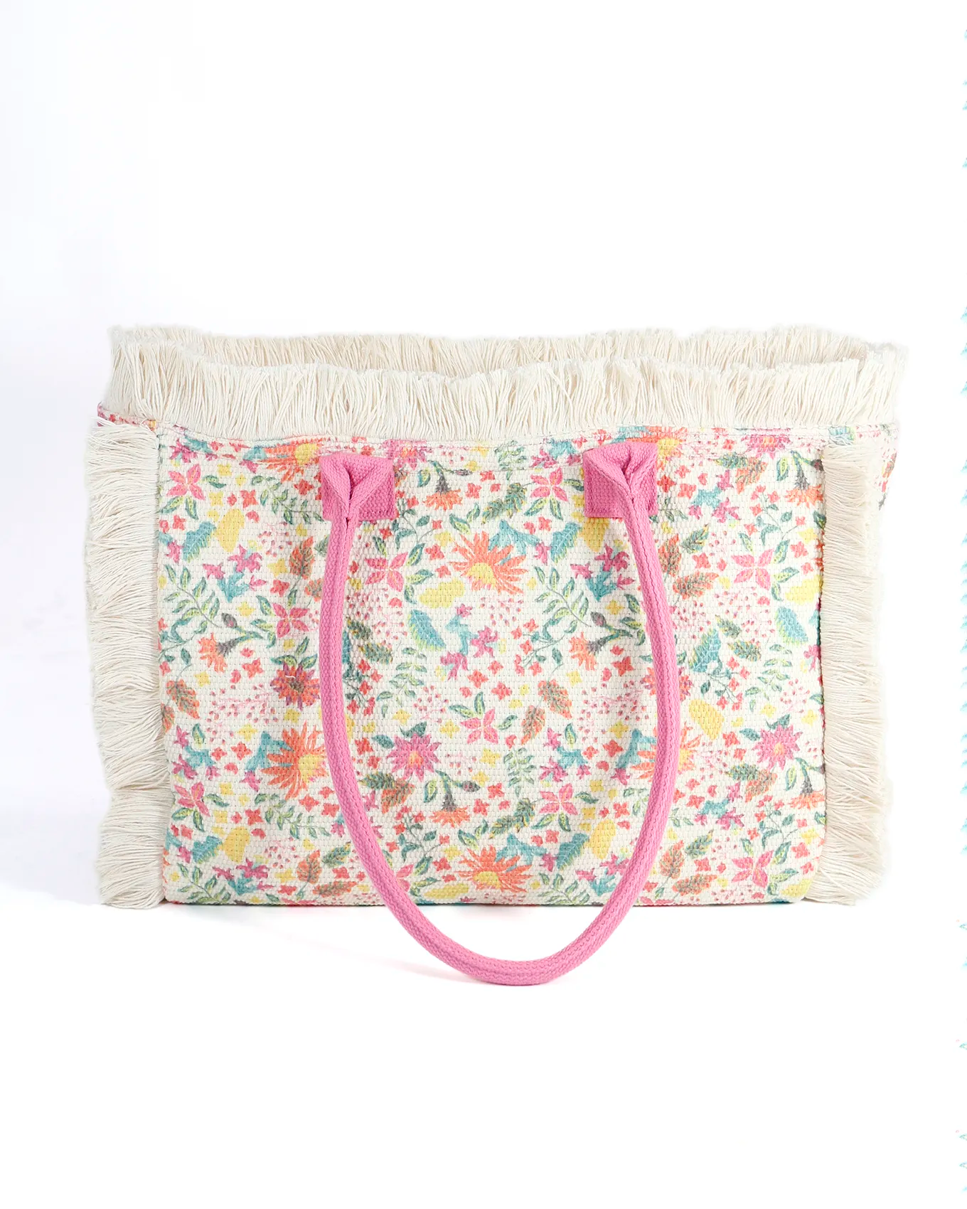 Summer Fringe Tote in Wild Flower