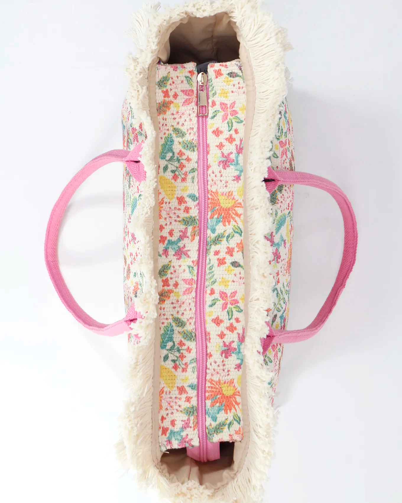 Summer Fringe Tote in Wild Flower