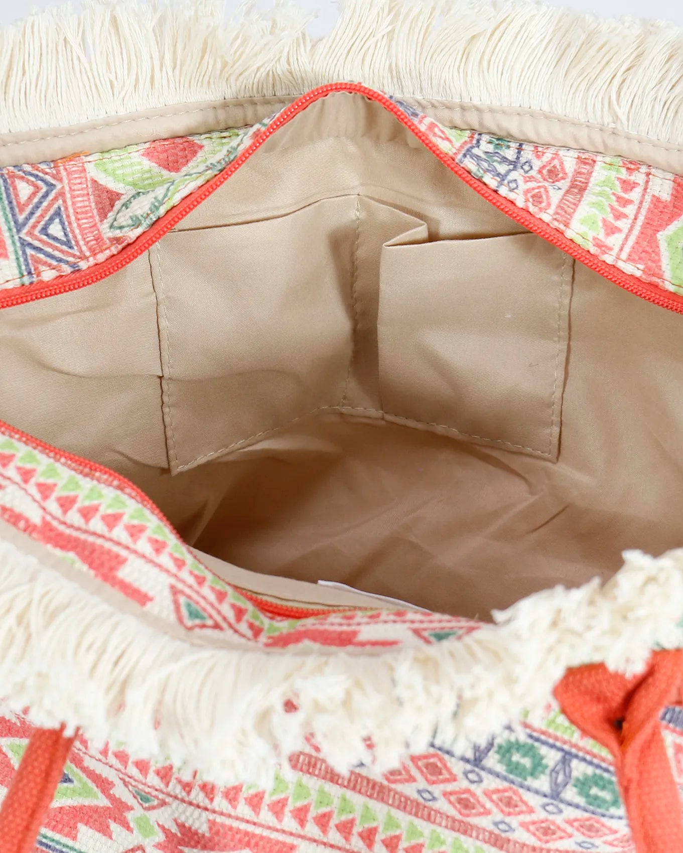 Summer Fringe Tote in Aztec