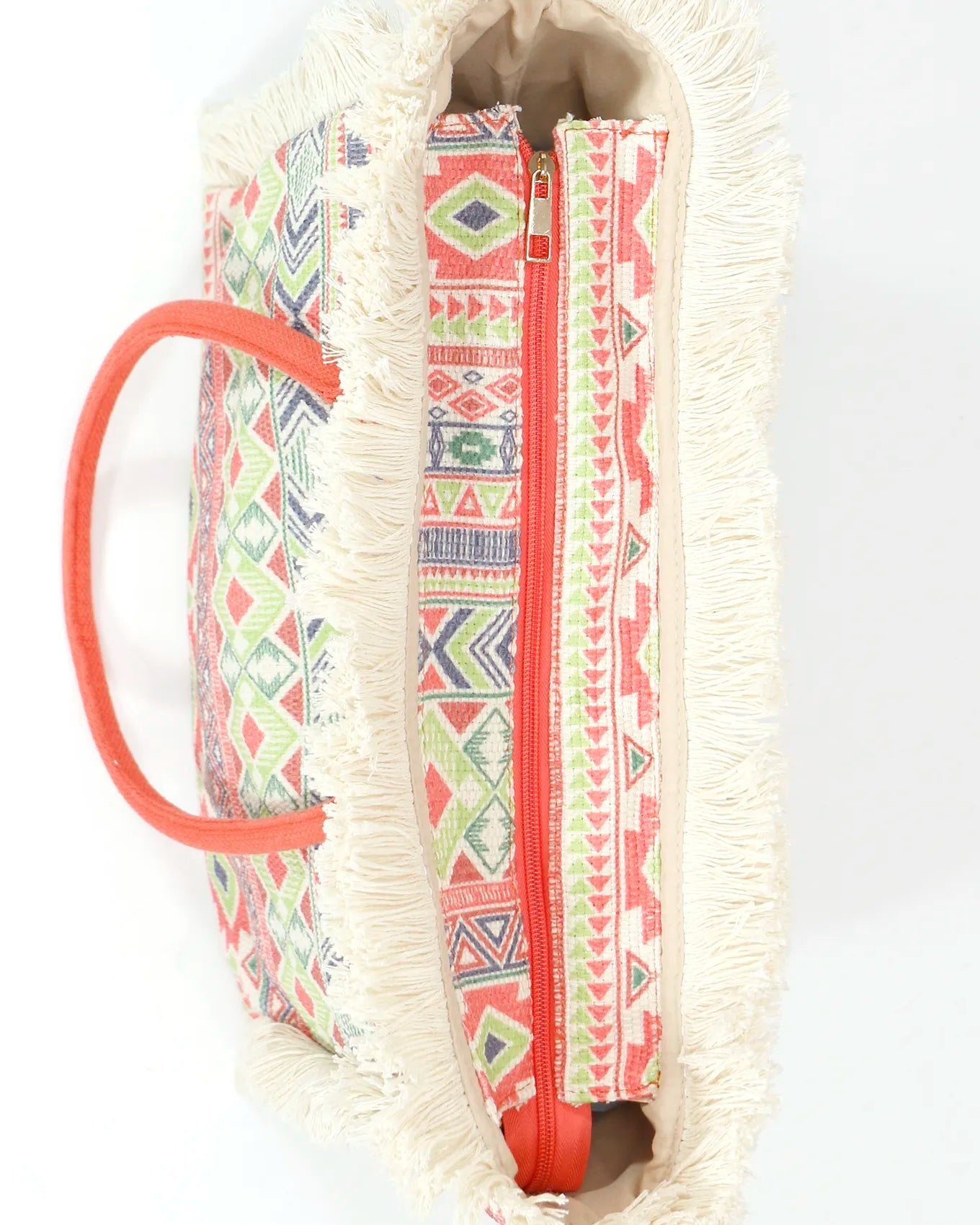 Summer Fringe Tote in Aztec
