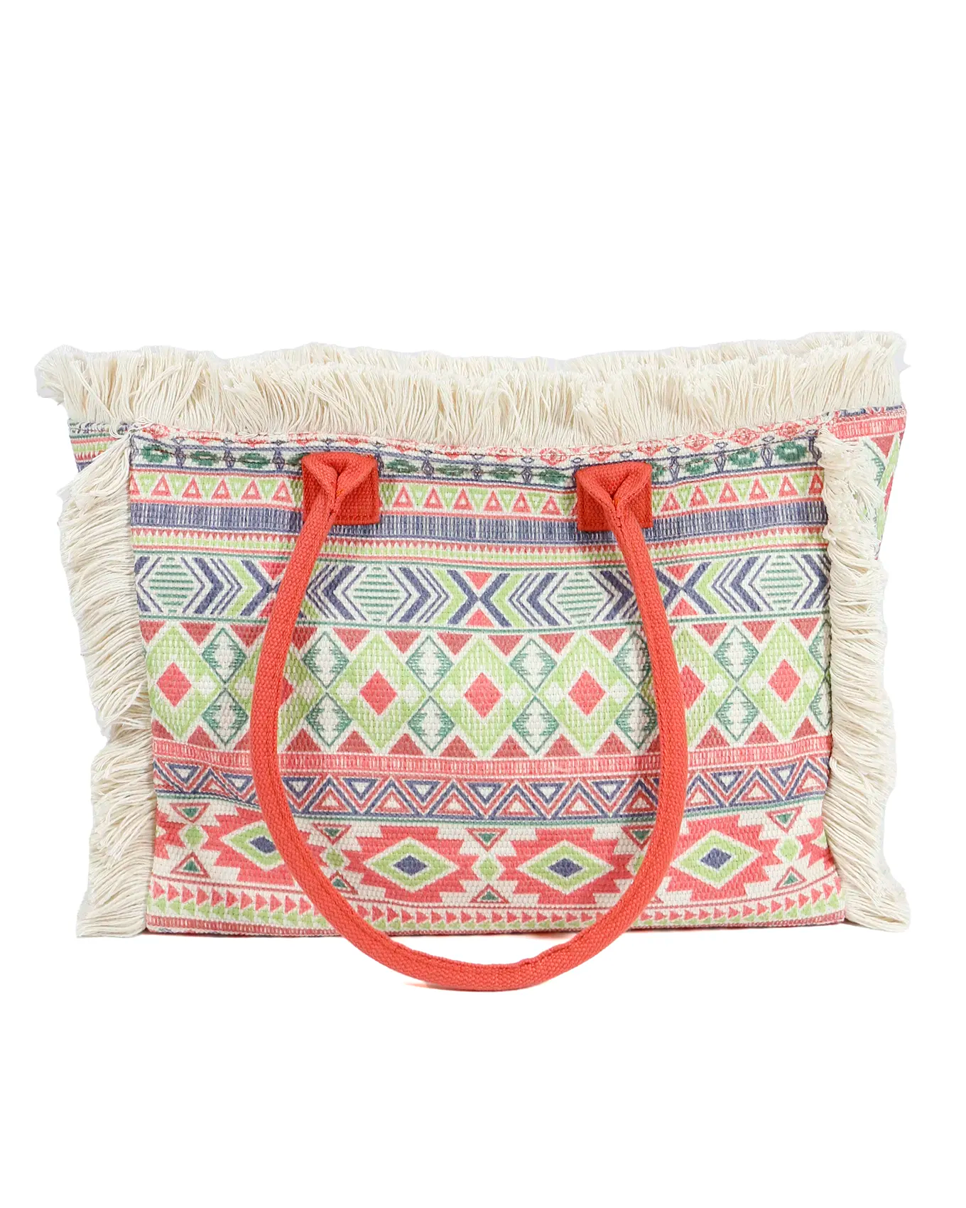 Summer Fringe Tote in Aztec