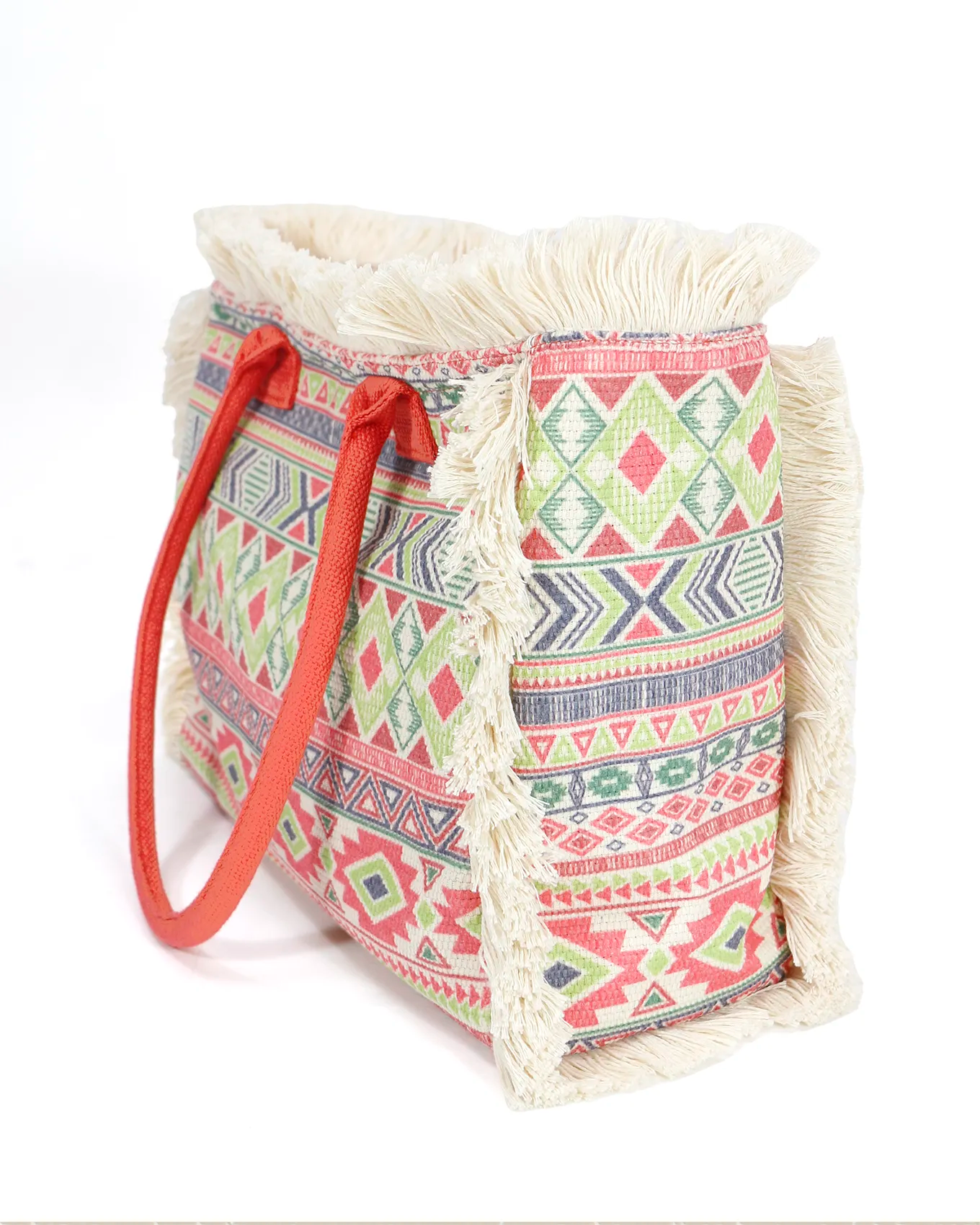 Summer Fringe Tote in Aztec