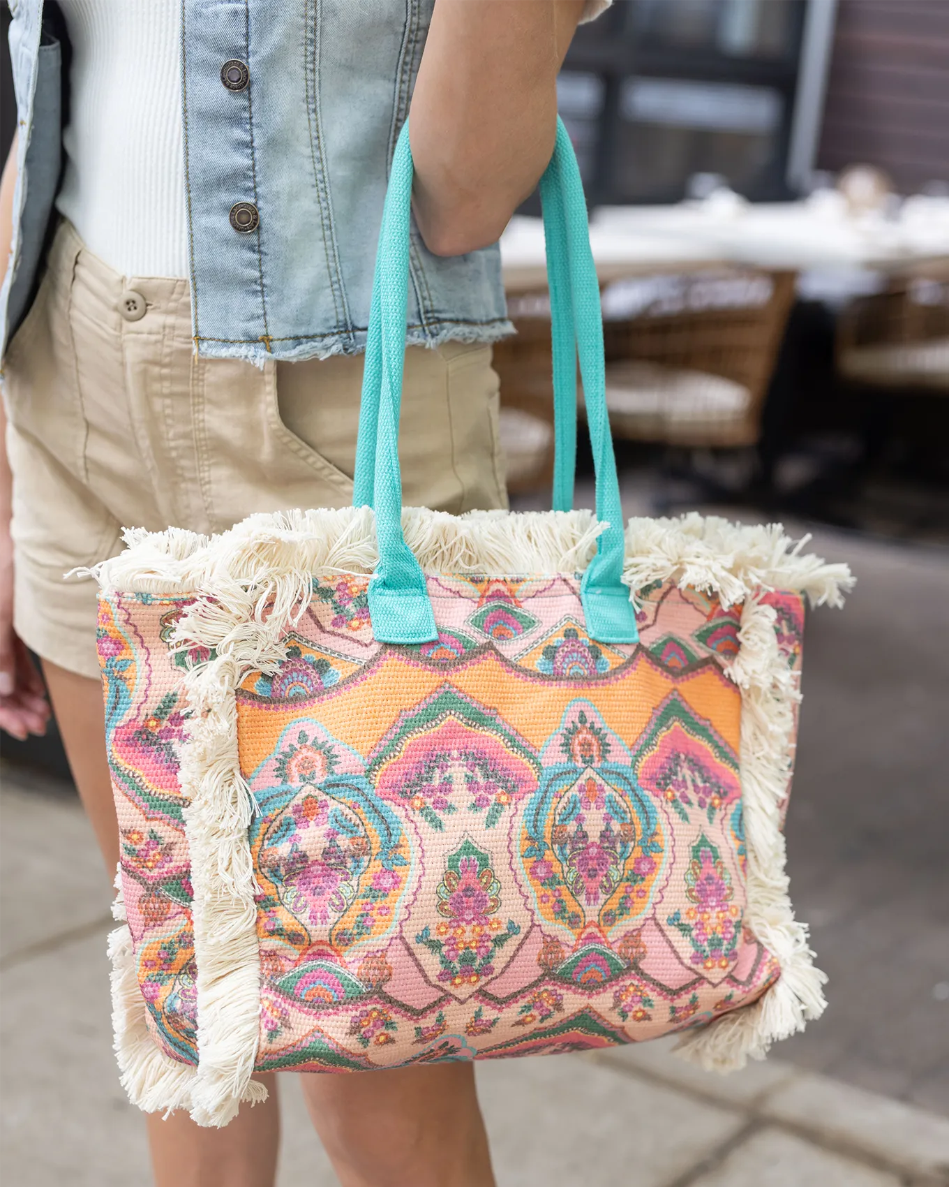Summer Fringe Tote in Tapestry