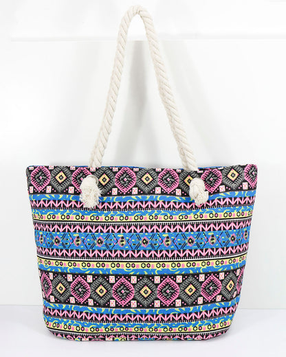 Summer Tote Bag Jewel Mandala