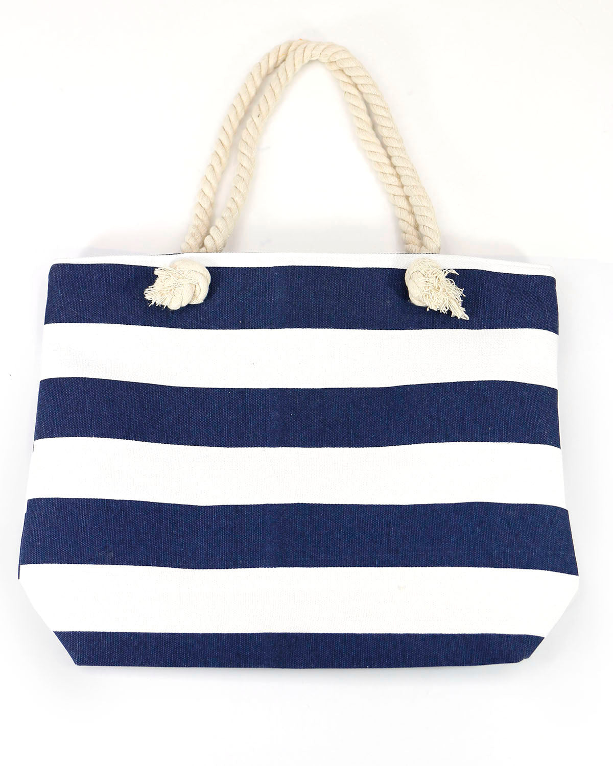 Summer Tote Bag Navy/White Stripe