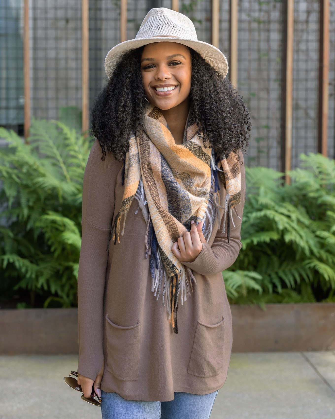Sweater Pocket Tunic in Mocha - FINAL SALE
