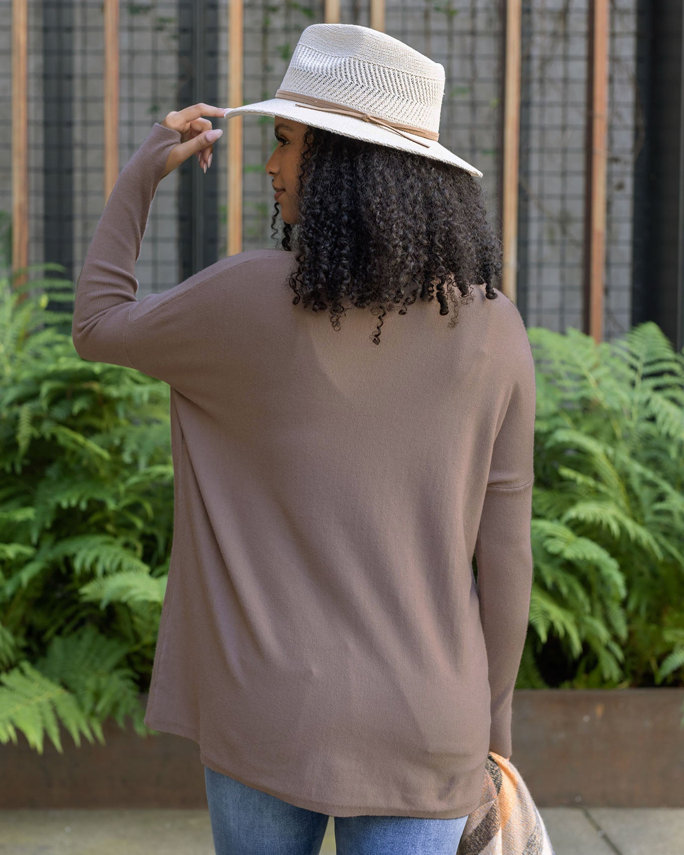 Sweater Pocket Tunic in Mocha - FINAL SALE