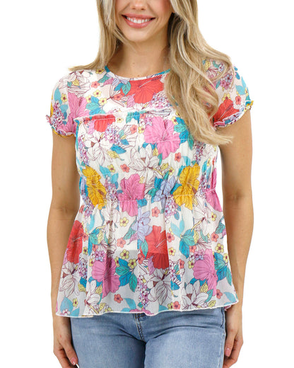 Sweet Sangria Top front detail