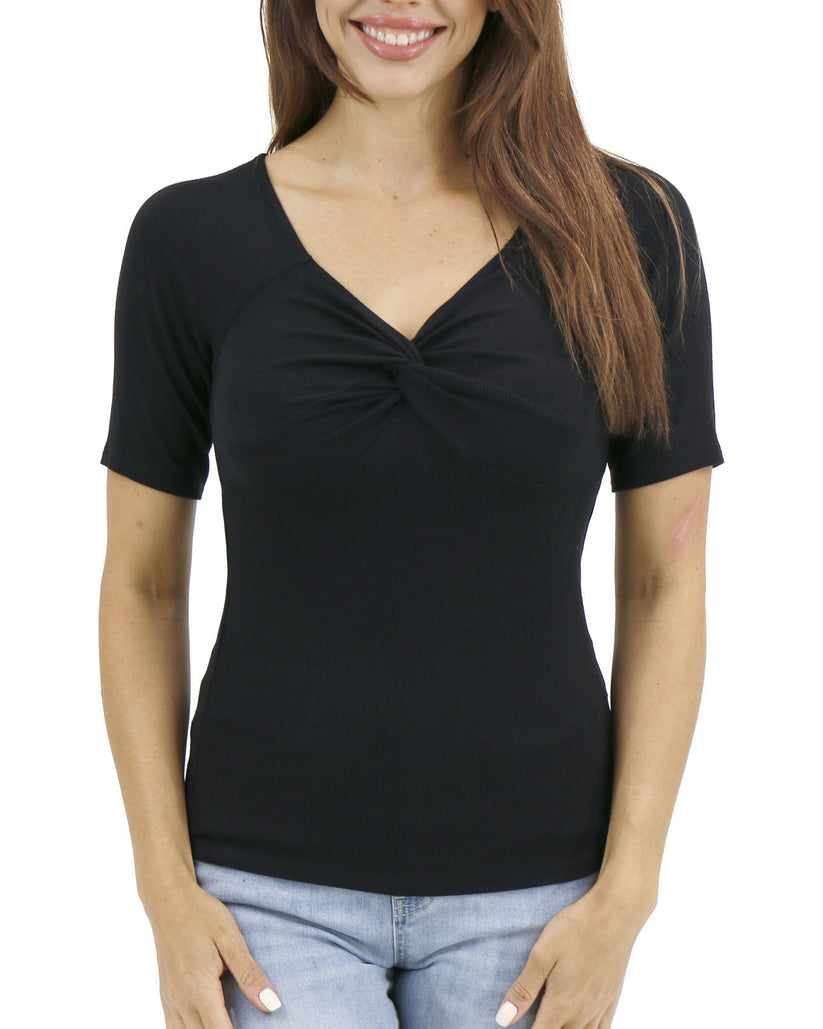 Sweet Fave Embroidered Short Sleeve Top