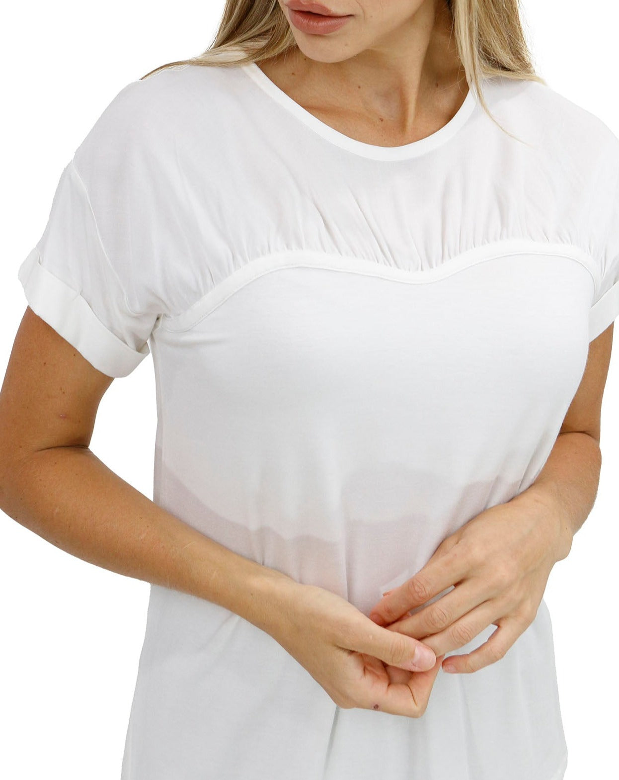 Sweetheart Knit Top Ivory