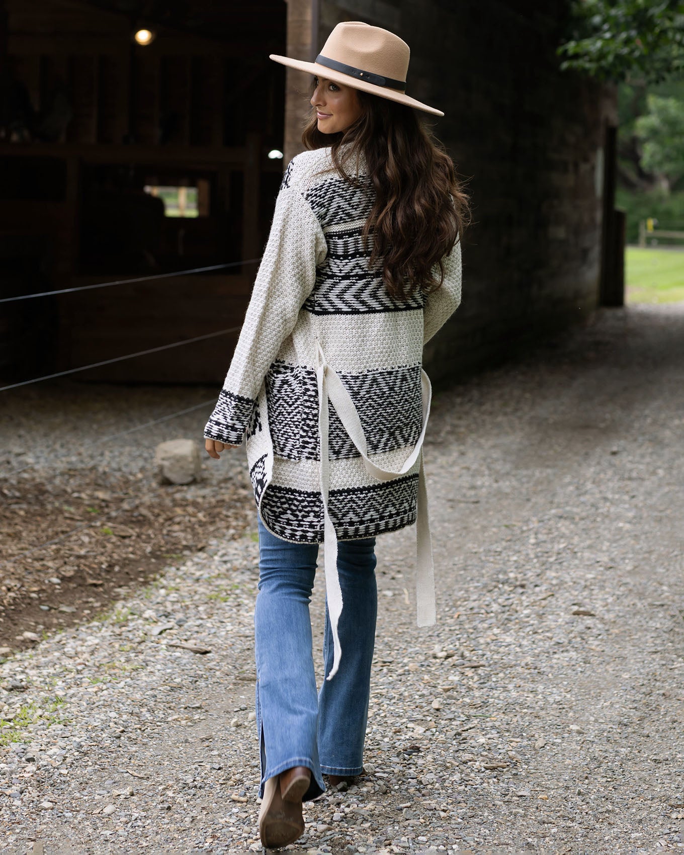 Wide Brim Felt Hat in Chestnut by Grace and Lace