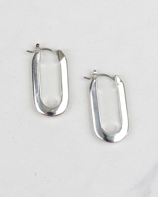 Drop Earrings Silver Front