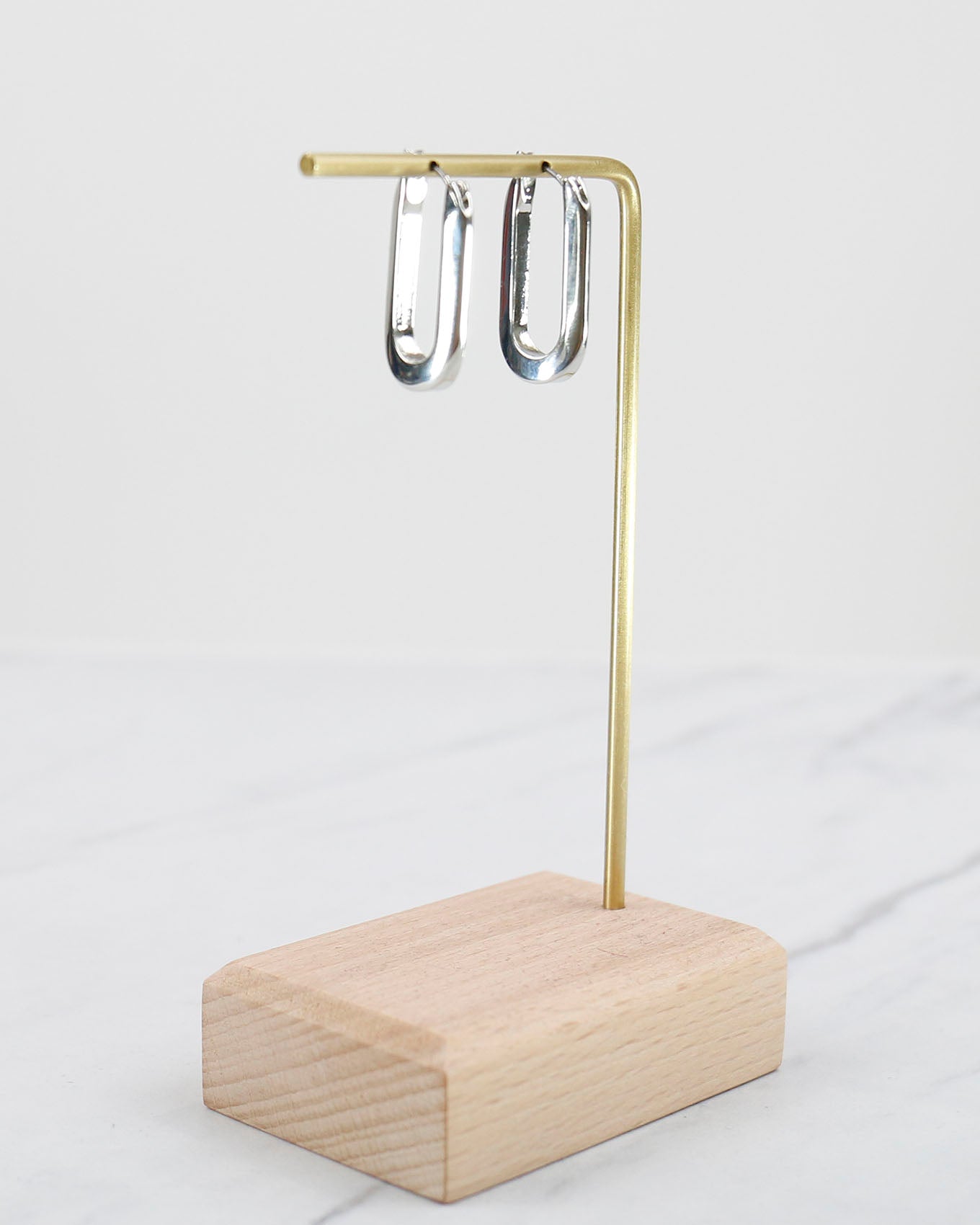 Drop Earrings Silver Sideview