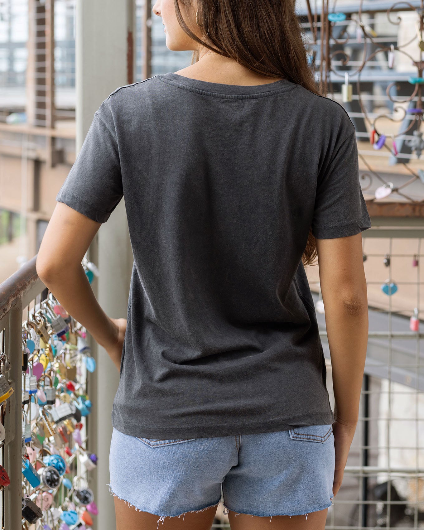 Women's Graphic Tees Vintage Fireworks Back