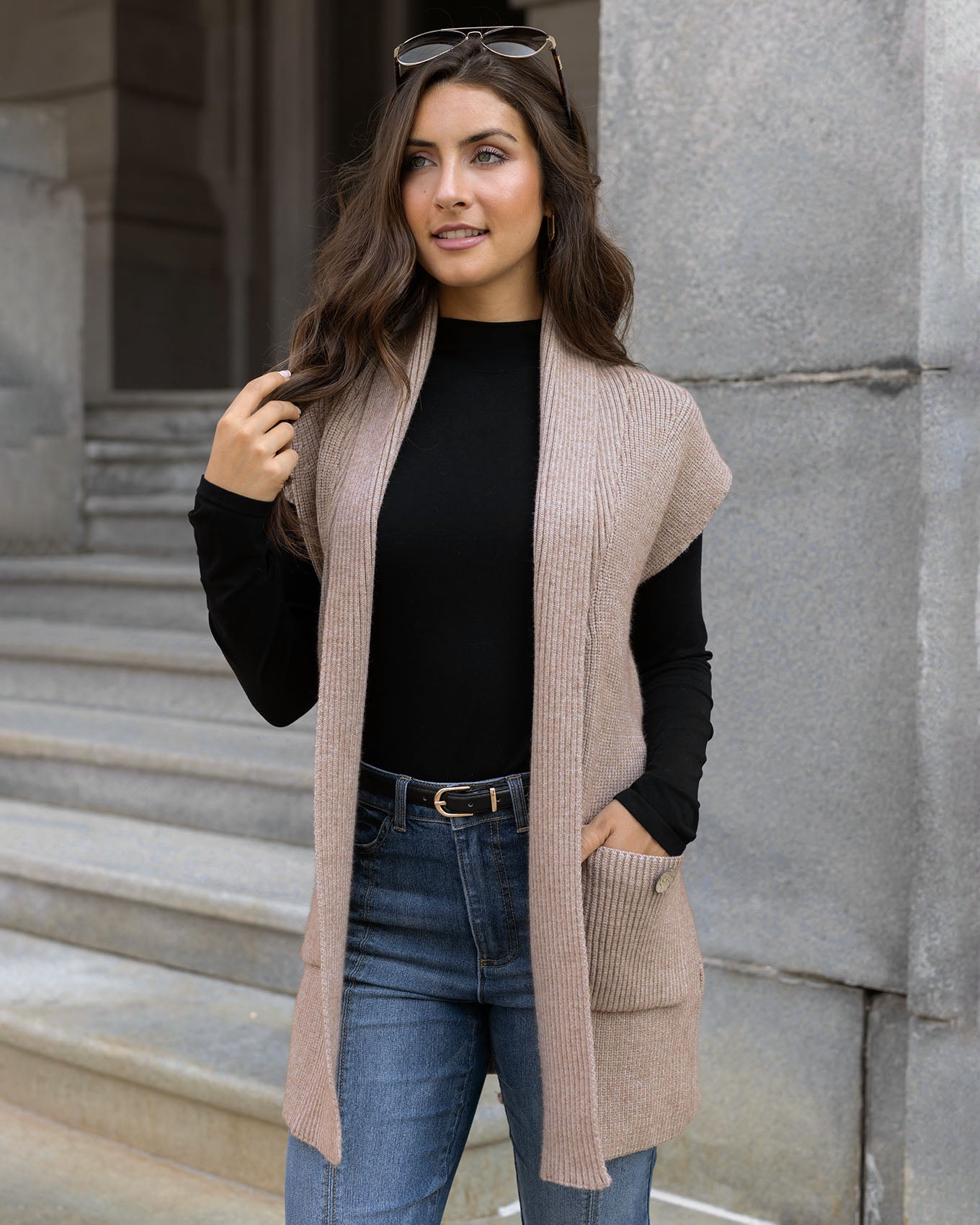 Manteau Sans Manche Femme Beyove Womens Long Vests Sleeveless