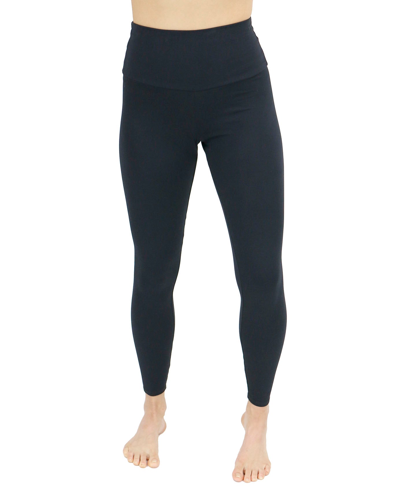 front view stock shot of fleece lined winter leggings