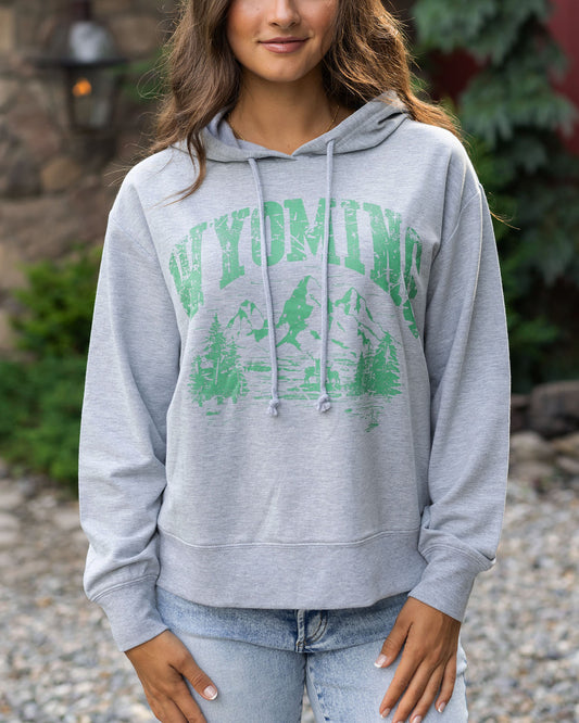 front view of wyoming graphic tee