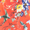 Sleeveless Mesh Coral Floral Tank Coral Floral
