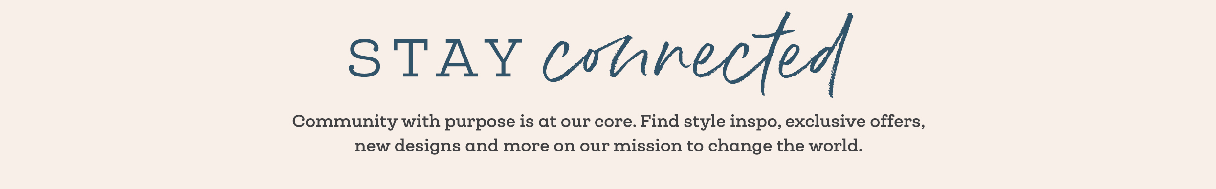 Stay Connected Banner