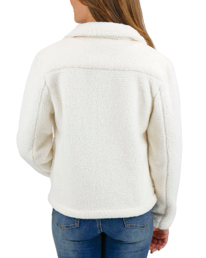 back view stock shot of fleece jacket