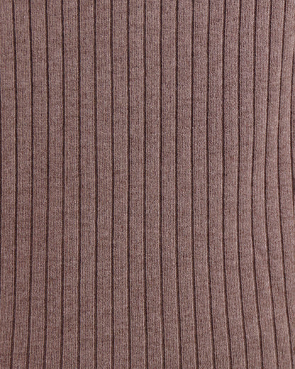 Fabric view of Latte Ribbed Knit Cami Top