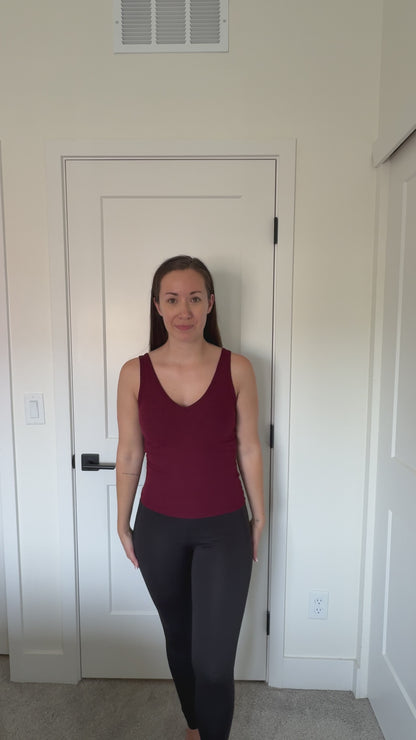Try on Wine Brami Bra Top