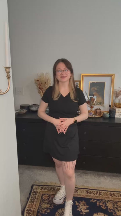 Emma wearing Black Skort