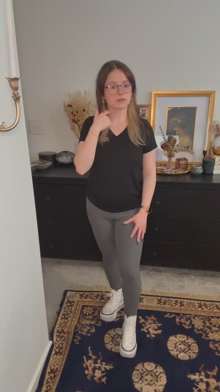 Emma try-on midweight charcoal leggings