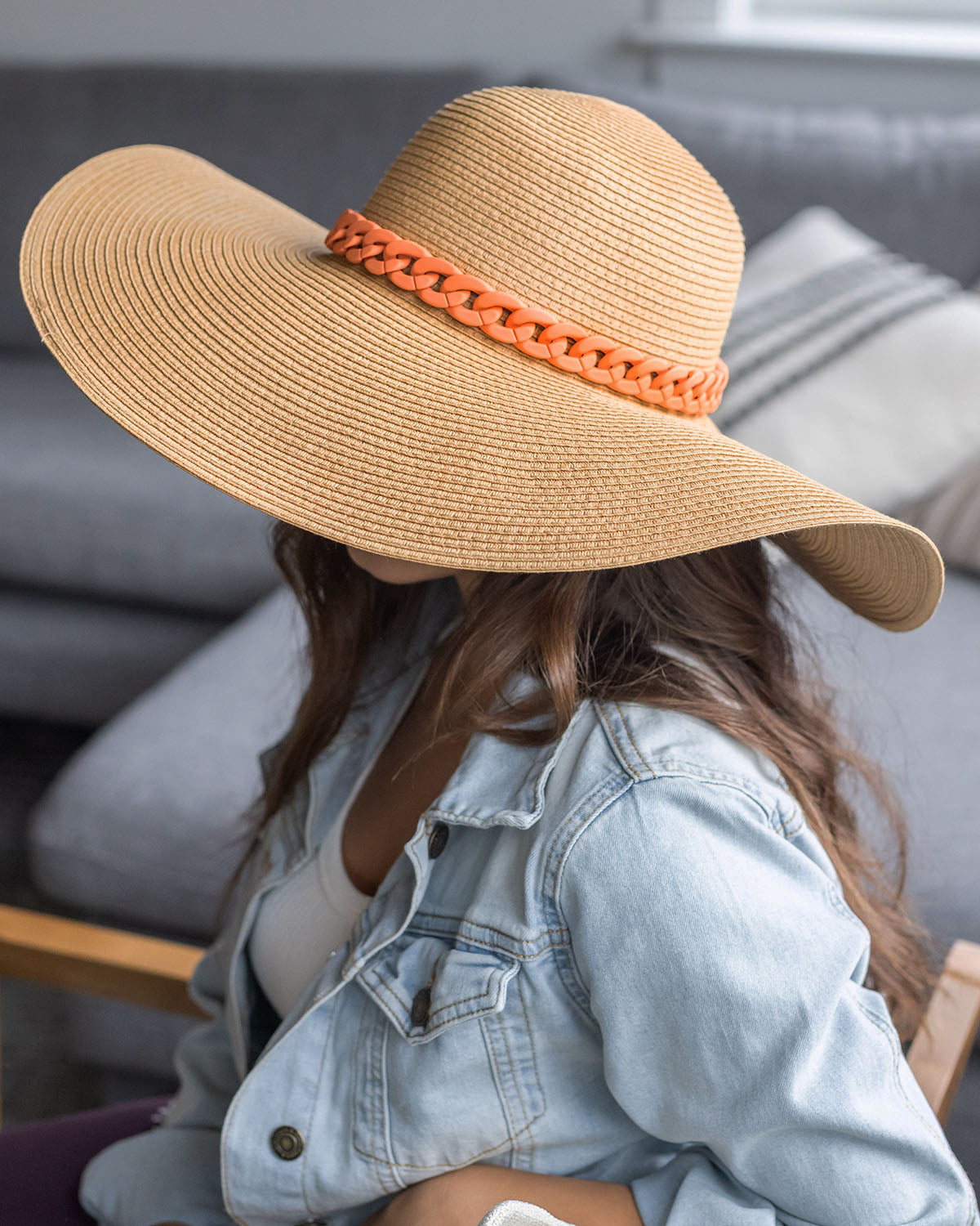 Khaki Beach Straw Hat - FINAL SALE