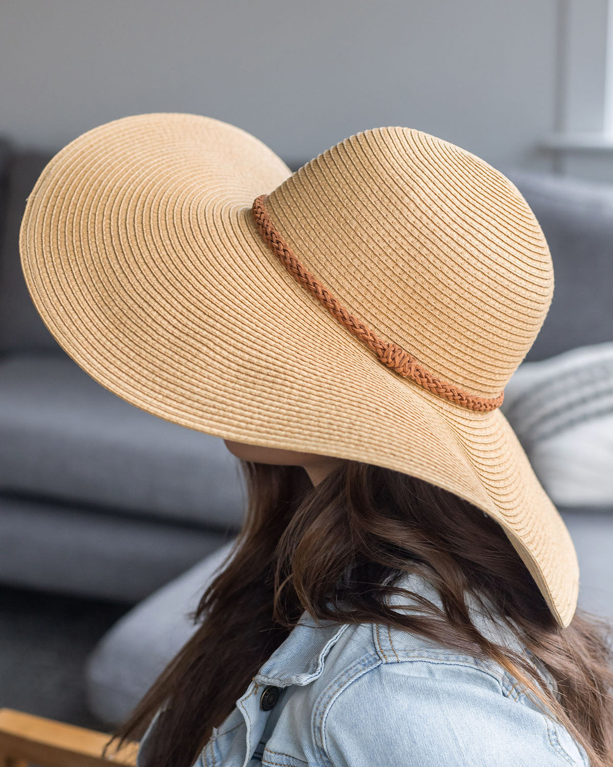 Khaki Beach Straw Hat