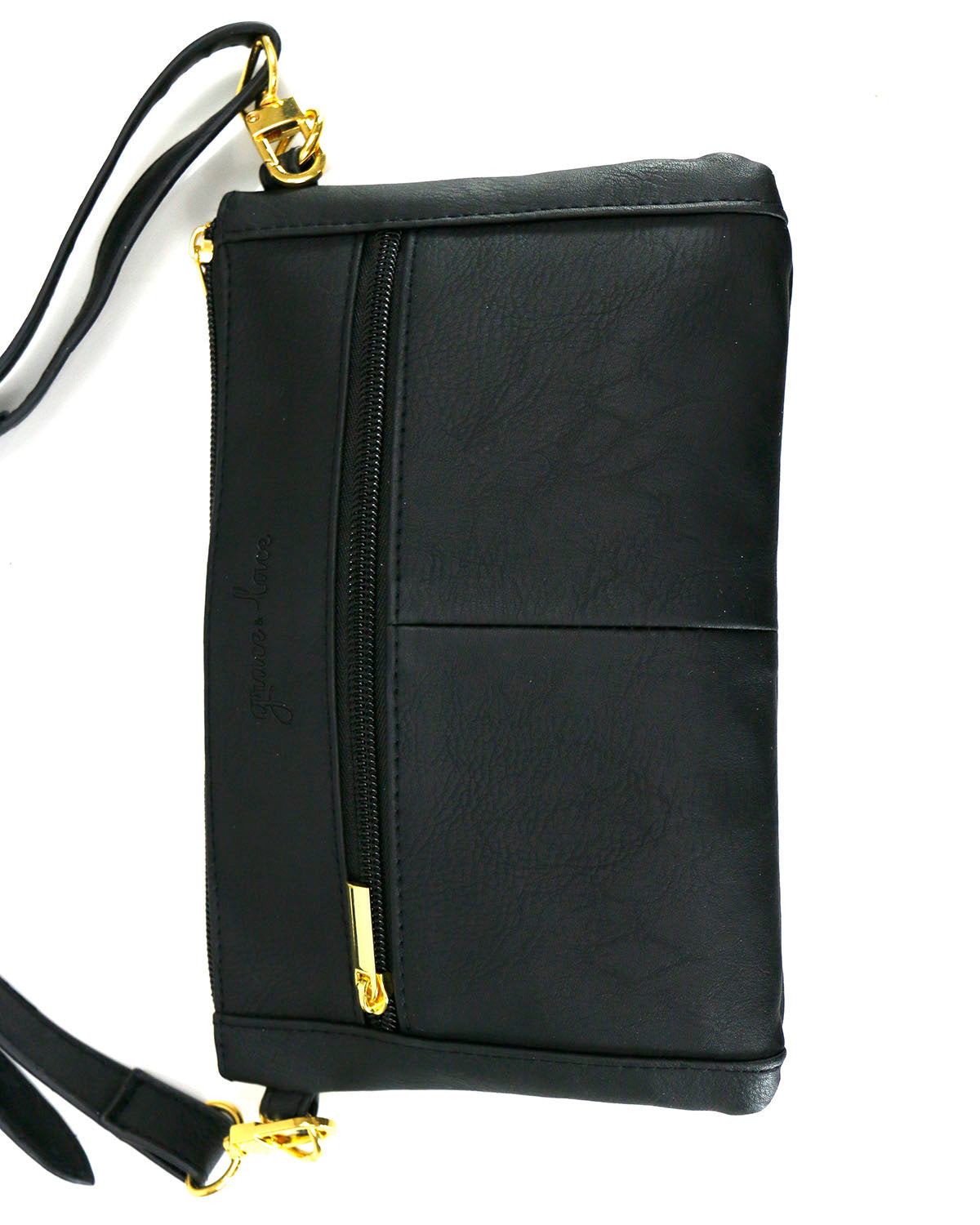 Vegan Leather Essentials Belt Bag in Black