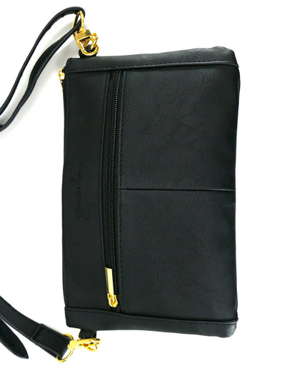 Vegan Leather Essentials Belt Bag in Black