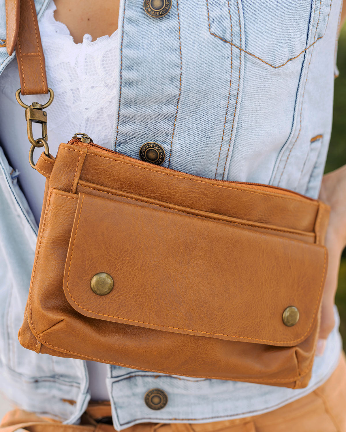 Vegan leather belt bag Clearance